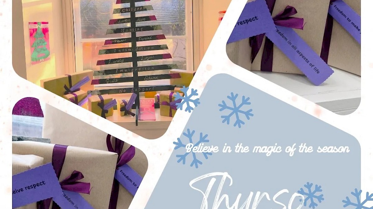 Thurso Library Display at Christmas time